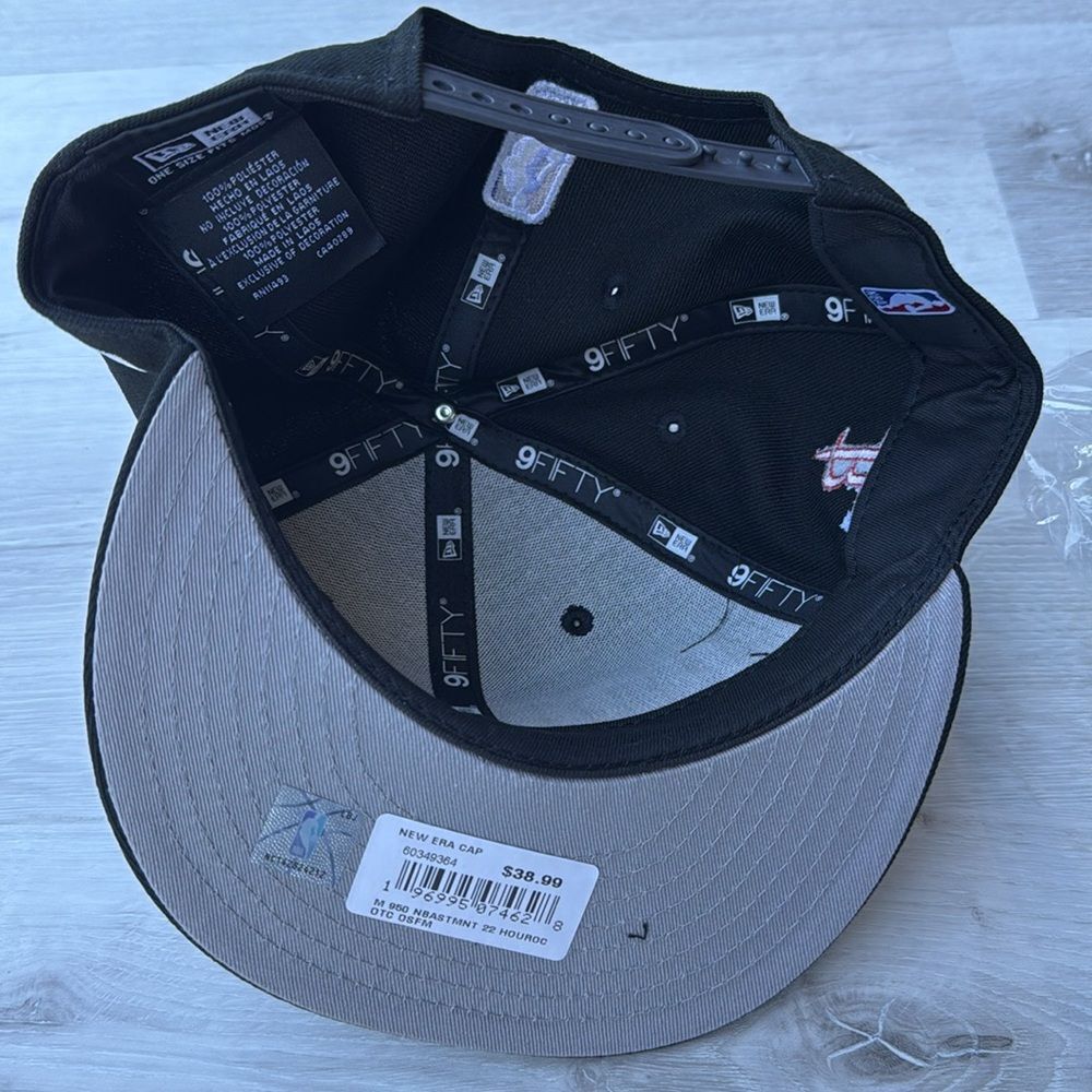 New Era Houston Rockets Statement Edition 9FIFTY Adjustable Hat Black NWT - Picture 5 of 7
